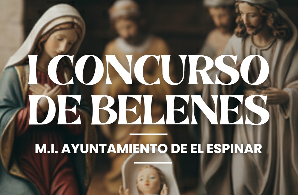 Cartel del I CONCURSO DE BELENES del Ayuntamiento de El Espinar