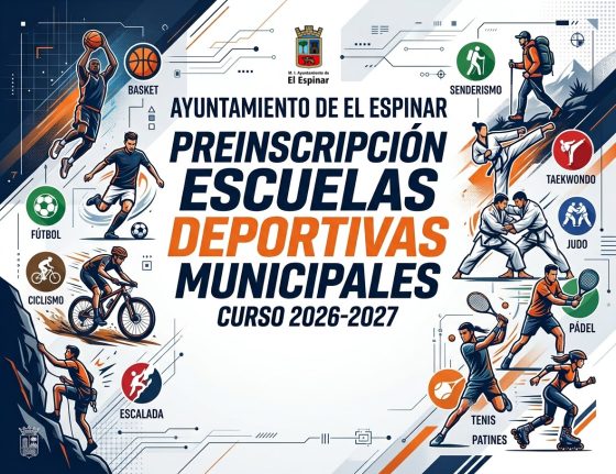 Preinscripción Escuelas Deportivas Municipales curso 2026-2027